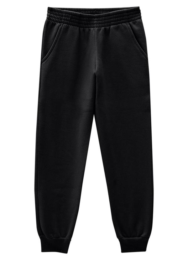 Marlan - Conjunto Infantil Blusão e Calça Moletom Preto 3