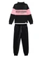 Marlan - Conjunto Infantil Blusão e Calça Moletom Rosa - variação: Preto