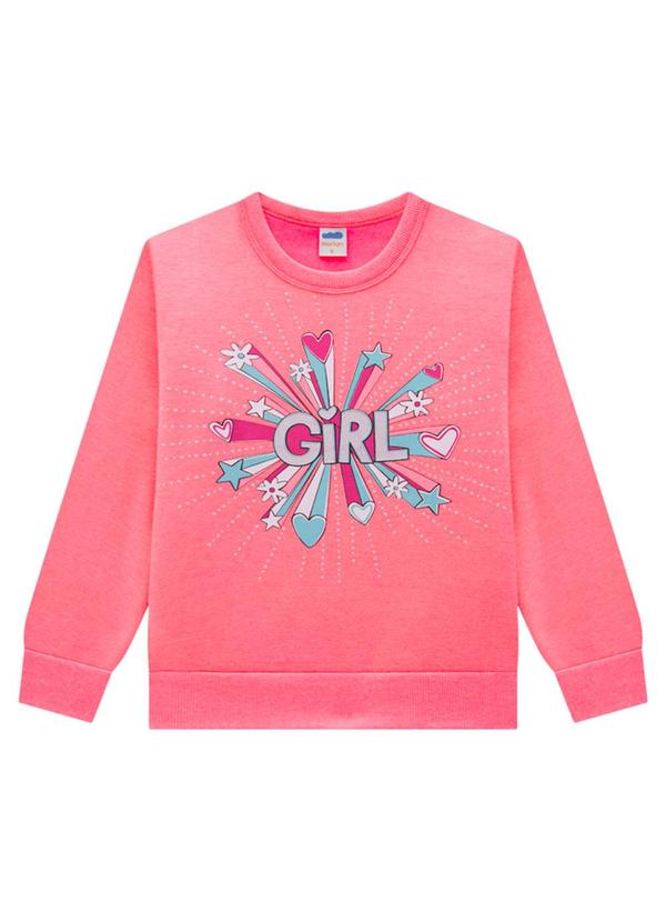 Marlan - Conjunto Infantil Blusão e Calça Moletom Rosa 2