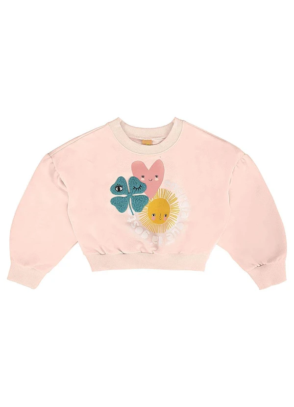 Três e Já - Conjunto Infantil Blusão e Calça Rosa 5