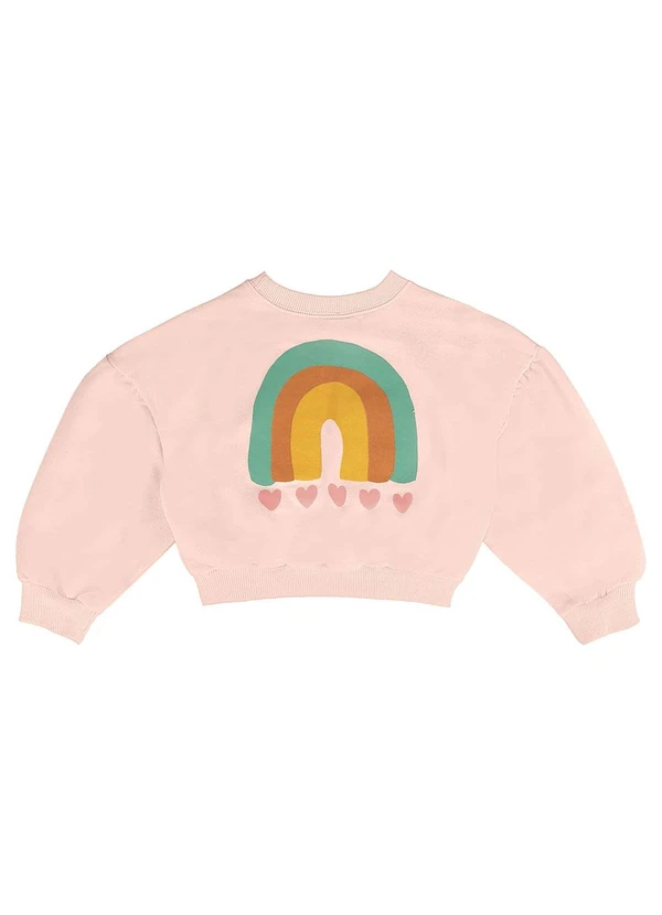 Três e Já - Conjunto Infantil Blusão e Calça Rosa 6