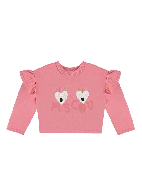 Três e Já - Conjunto Infantil Blusão e Calça Rosa 5