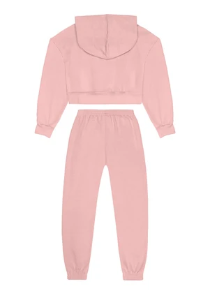 Guloseima - Conjunto Infantil Blusão e Calça Rosa - GULOSEIMA