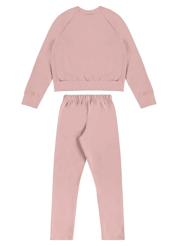 Guloseima - Conjunto Infantil Blusão e Calça Rosa 2