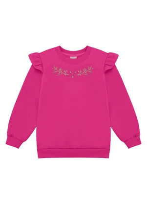 Duduka - Conjunto Infantil Blusão e Calça Rosa - DUDUKA
