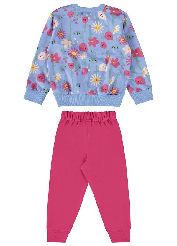 Bee Loop - Conjunto Infantil Blusão e Calça Roxo 2