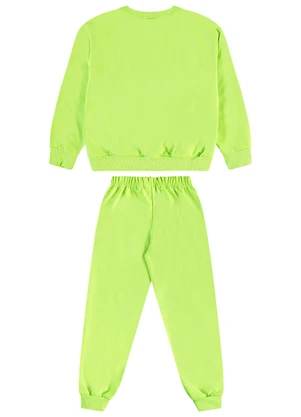 Guloseima - Conjunto Infantil Blusão e Calça Verde - GULOSEIMA