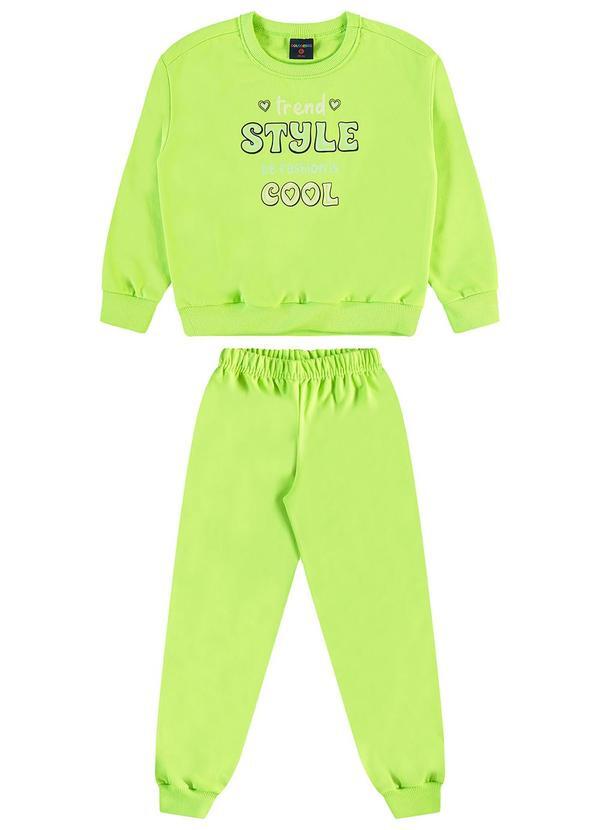 Guloseima - Conjunto Infantil Blusão e Calça Verde