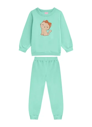 Duduka - Conjunto Infantil Blusão e Calça Verde - DUDUKA