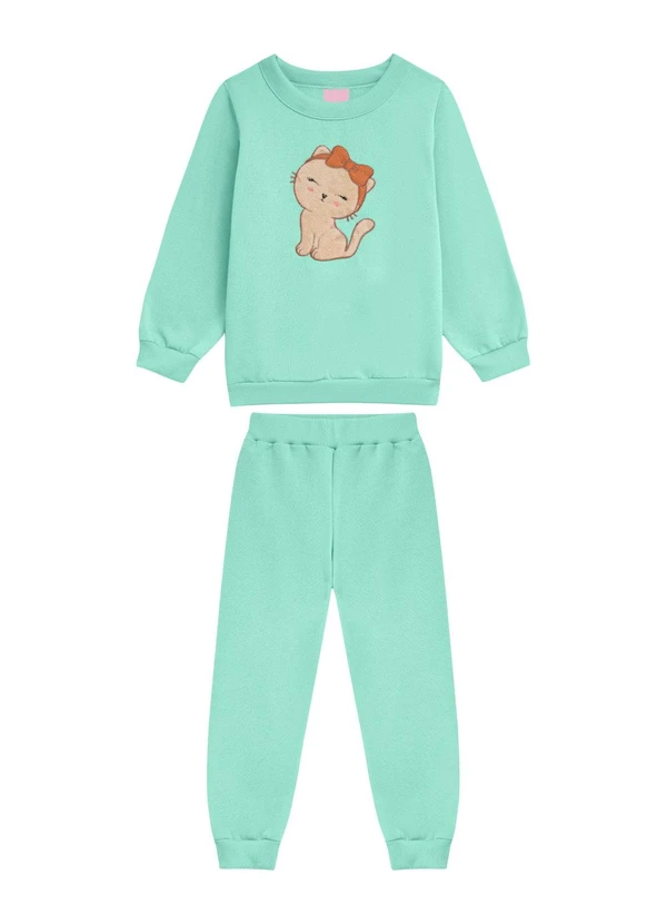 Duduka - Conjunto Infantil Blusão e Calça Verde