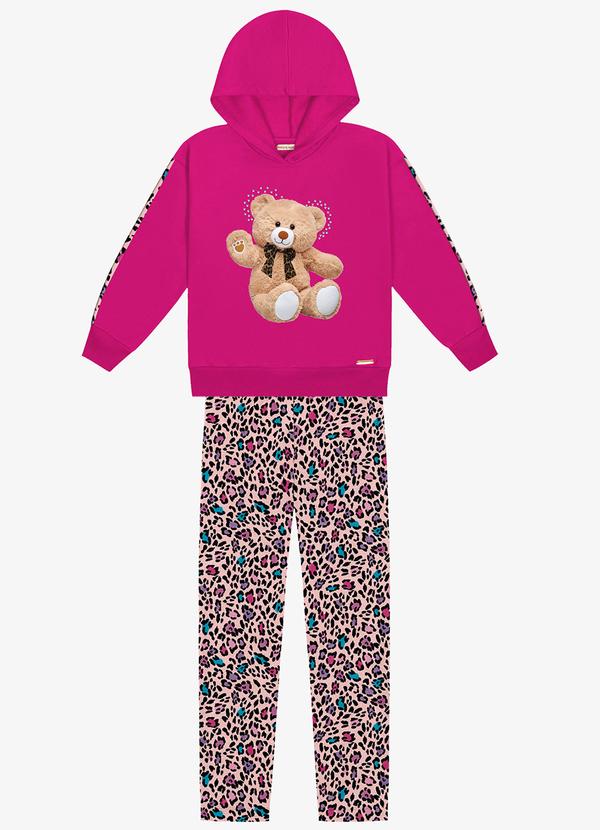 Trick Nick - Conjunto Infantil Blusão e Legging Rosa 1