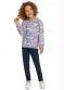 Quimby - Conjunto Infantil Blusão e Legging Rosa - variação: Roxo