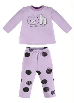 Up Baby - Conjunto Infantil Blusão e Legging Roxo - UP BABY