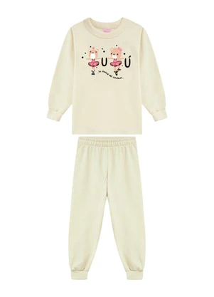 Duduka - Conjunto Infantil Blusão Urso Bege - DUDUKA
