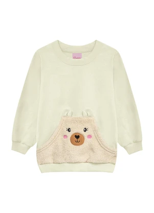 Duduka - Conjunto Infantil Blusão Urso Branco - DUDUKA