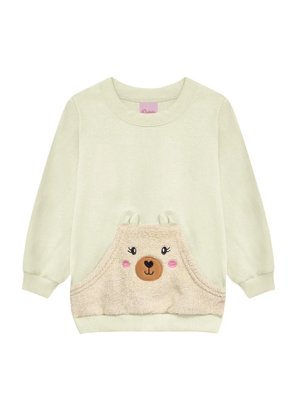 Duduka - Conjunto Infantil Blusão Urso Branco