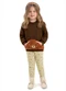 Duduka - Conjunto Infantil de Inverno Rosa - variação: Marrom