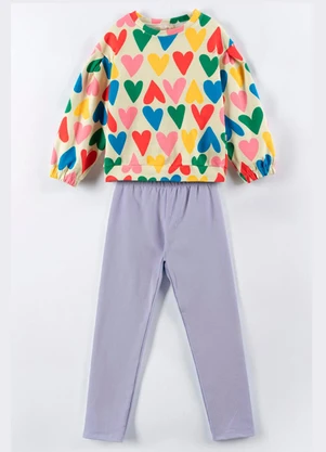 Bugbee - Conjunto Infantil Casaco e Calça Multicolorido - BUGBEE