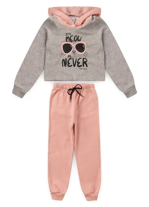 Vida Costeira - Conjunto Infantil Cat Girl Mescla - VIDA COSTEIRA