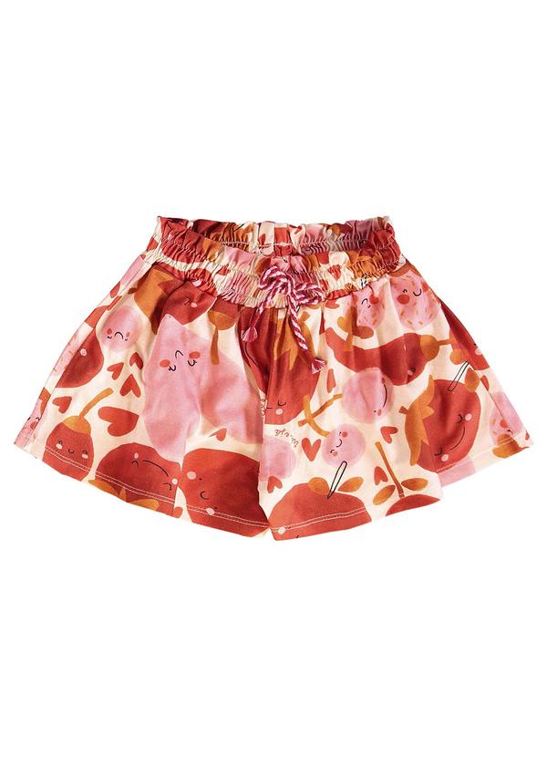 Três e Já - Conjunto Infantil com Blusa e Short Rosa 7