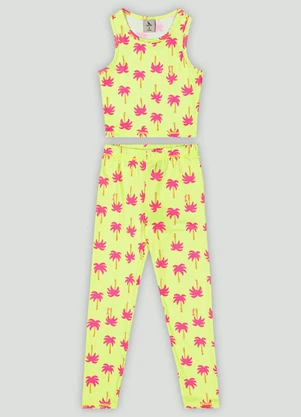 Conjunto Infantil com Regata e Calça Quimby Verde - QUIMBY