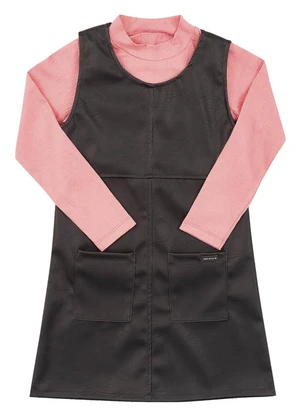 Soft Bonni - Conjunto Infantil Courino e Malha Essence Rosa - SOFT BONNI
