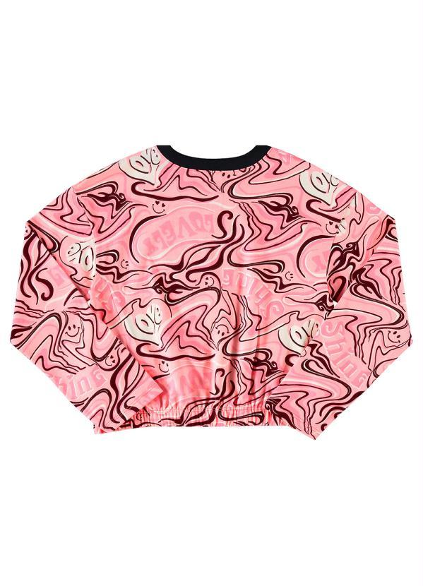 Quimby - Conjunto Infantil Cropped e Calça Pantalona Rosa 6