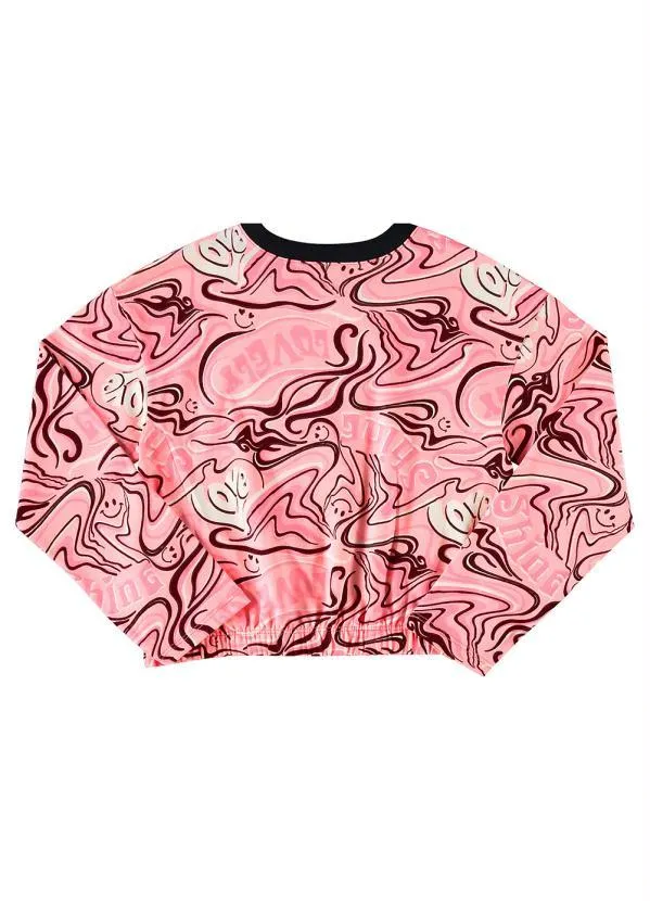 Quimby - Conjunto Infantil Cropped e Calça Pantalona Rosa 6