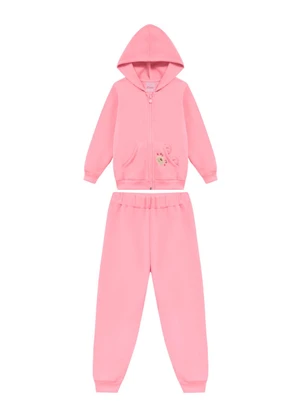 Duduka - Conjunto Infantil de Inverno Rosa - DUDUKA