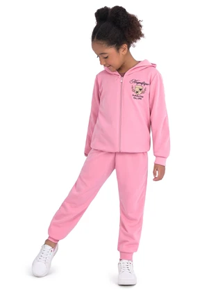 Duduka - Conjunto Infantil de Inverno Rosa - DUDUKA