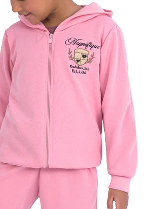 Duduka - Conjunto Infantil de Inverno Rosa - DUDUKA