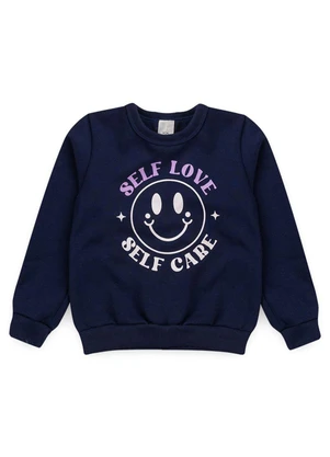 Vida Costeira - Conjunto Infantil de Moletom Self Love Marinho - VIDA COSTEIRA