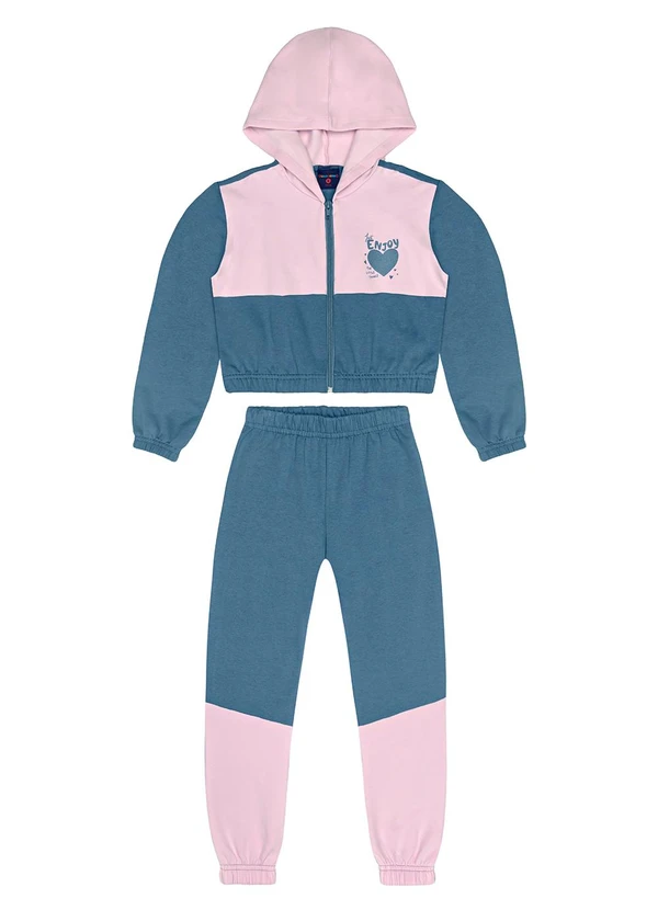 Guloseima - Conjunto Infantil em Molecotton Azul