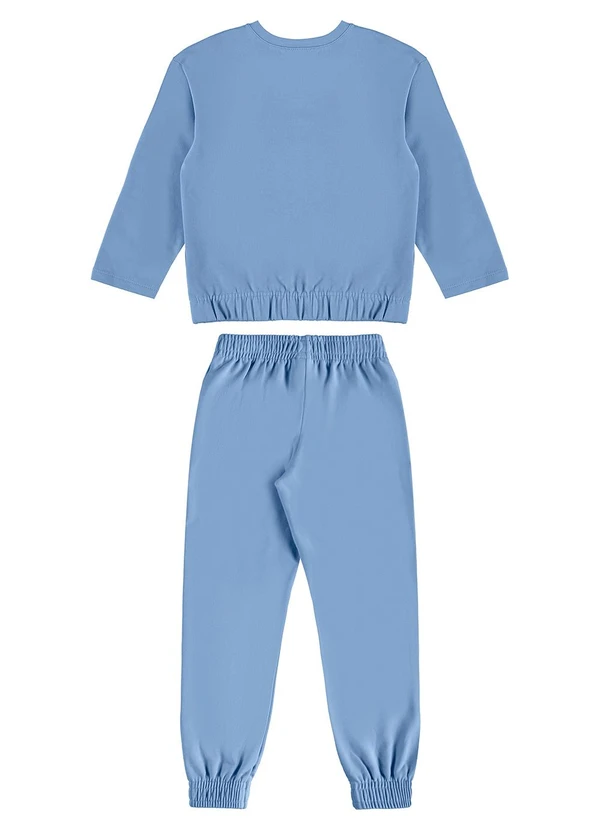 Guloseima - Conjunto Infantil em Molecotton Azul 2