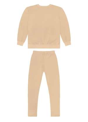 Guloseima - Conjunto Infantil em Molecotton Bege - GULOSEIMA