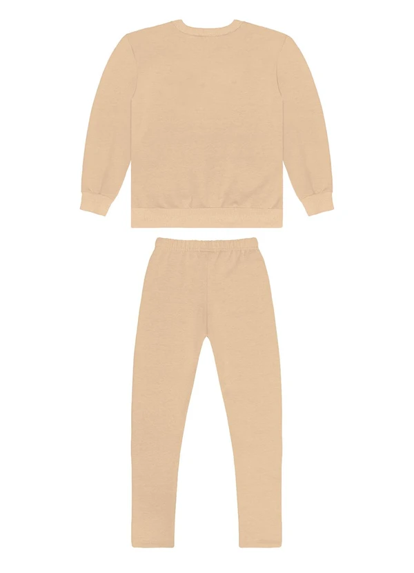 Guloseima - Conjunto Infantil em Molecotton Bege 2