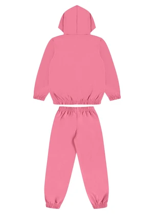 Guloseima - Conjunto Infantil em Molecotton Rosa - GULOSEIMA
