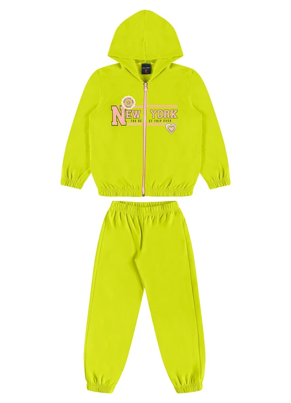 Guloseima - Conjunto Infantil em Molecotton Verde