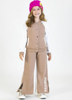 Soft Bonni - Conjunto Infantil em Moletinho Bege - SOFT BONNI