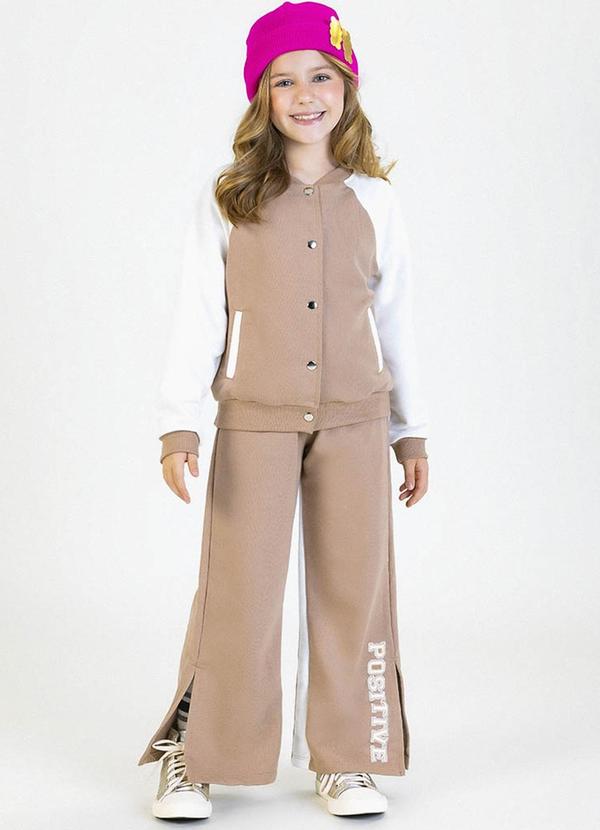 Soft Bonni - Conjunto Infantil em Moletinho Bege