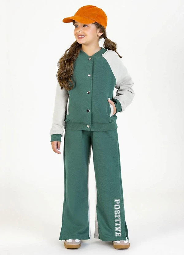 Soft Bonni - Conjunto Infantil em Moletinho Verde