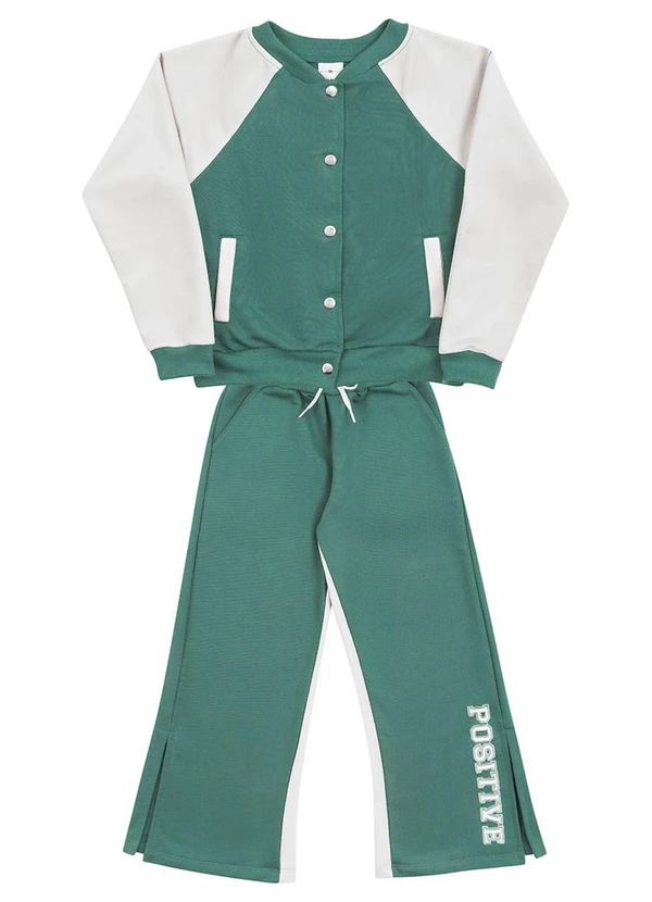 Soft Bonni - Conjunto Infantil em Moletinho Verde 4