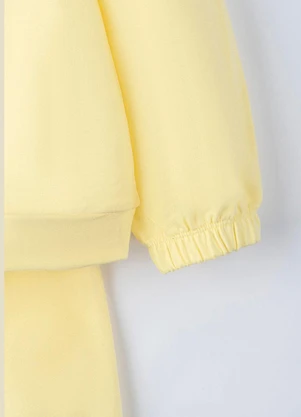 Bugbee - Conjunto Infantil em Moletom Amarelo - BUGBEE