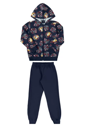 Guloseima - Conjunto Infantil em Moletom Azul - GULOSEIMA