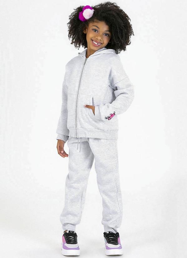 Soft Bonni - Conjunto Infantil em Moletom Cinza