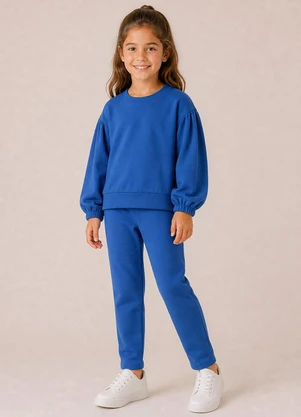 Bugbee - Conjunto Infantil em Moletom Cinza - BUGBEE