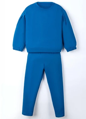 Bugbee - Conjunto Infantil em Moletom Cinza - BUGBEE