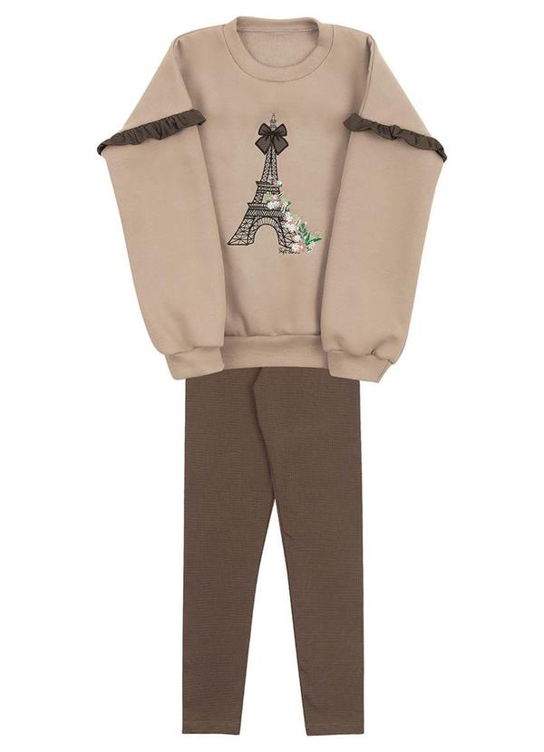 Soft Bonni - Conjunto Infantil em Moletom e Jacquard Bege 3