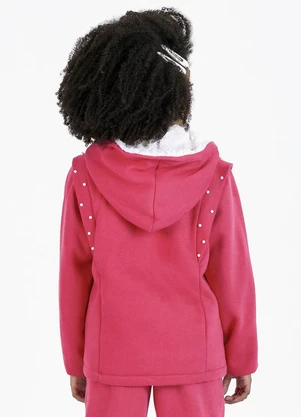 Soft Bonni - Conjunto Infantil em Moletom e Pelo Sherpa Rosa - SOFT BONNI