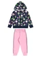 Bee Loop - Conjunto Infantil em Moletom Floral Rosa - variação:  